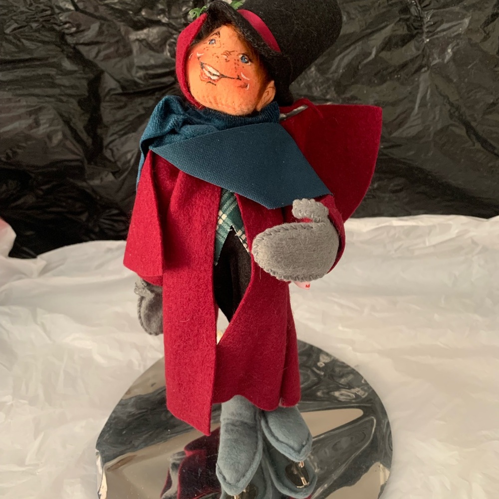Vintage Red and Blue Figurine